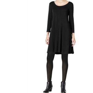 Style & Co A-line Swing Dress Black XL